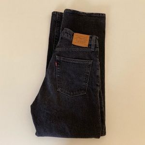 Levi’s Superior Quality Faded Black Ribcage Jeans